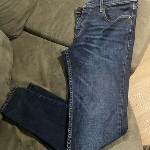 Hollister Men's Dark Blue Skinny Jeans 32x30